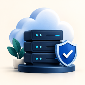 Cloud hosting servers with a protective shield for Standard Website Hosting