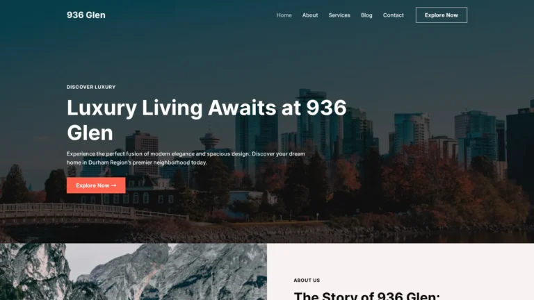 936 Glen website preview