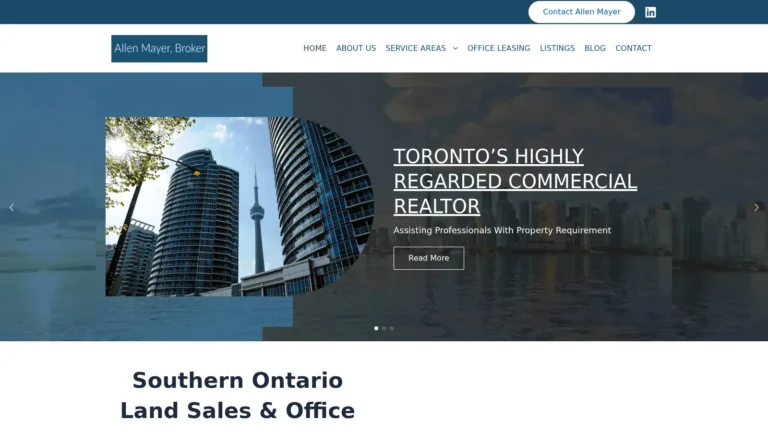 Toronto Commercial Real Estate Broker website preview