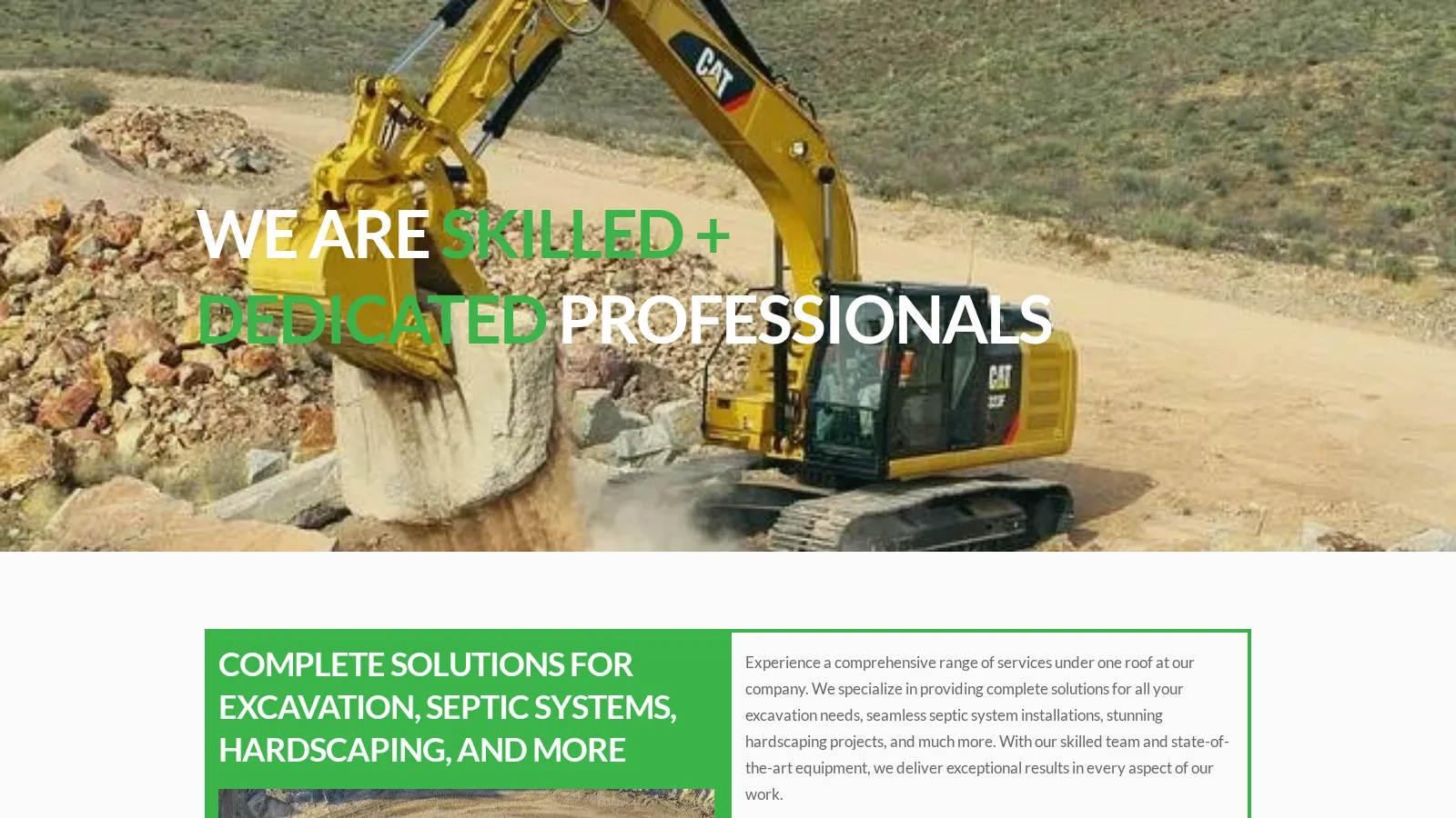 apexcavating46 website project