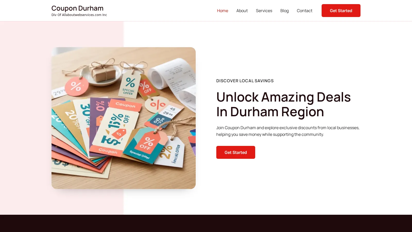 Coupon Durham website