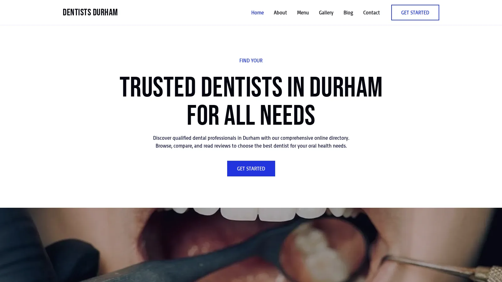 Dentists Durham website