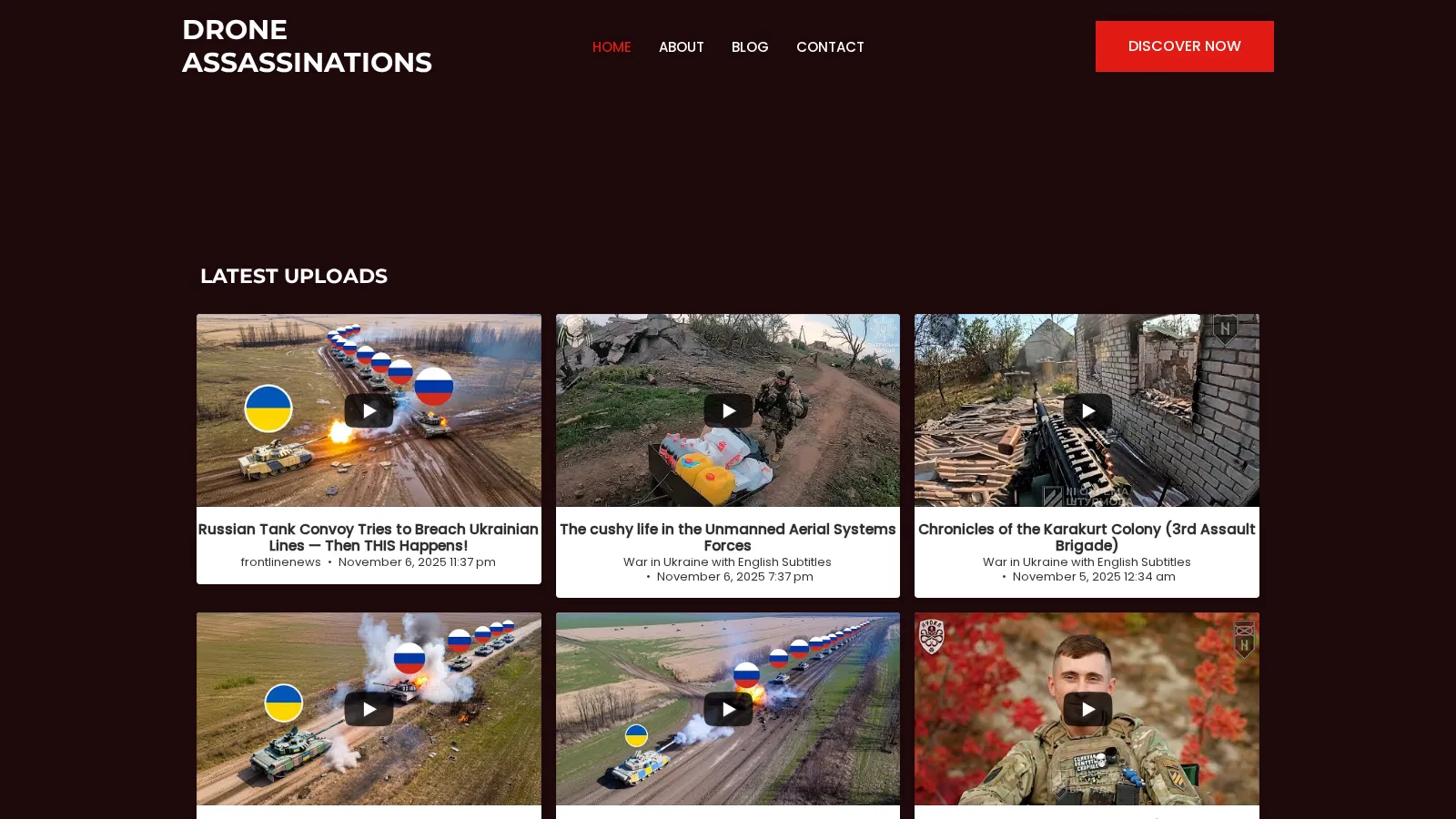 Drone Assassinations website