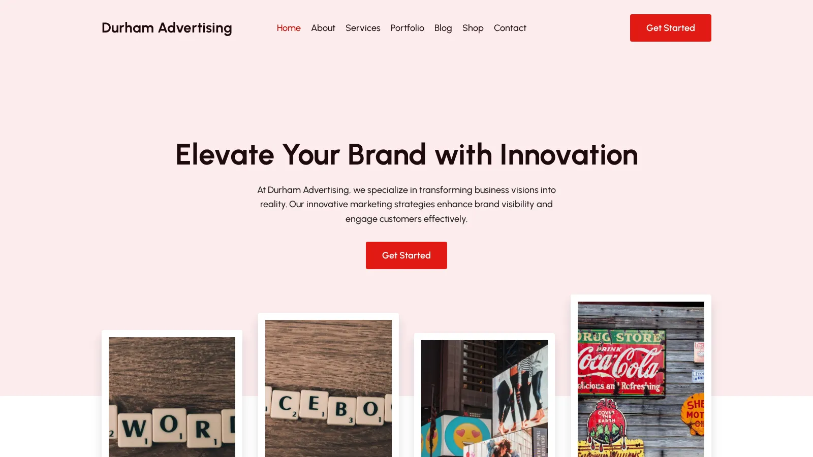 Durham Advertising website