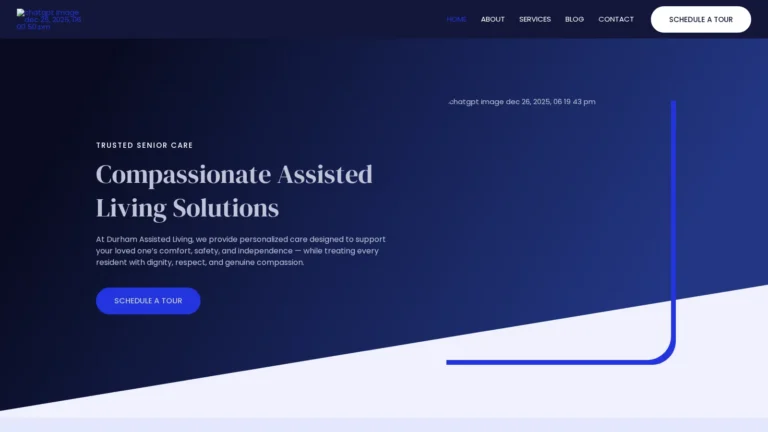 durhamassistedliving.com website preview