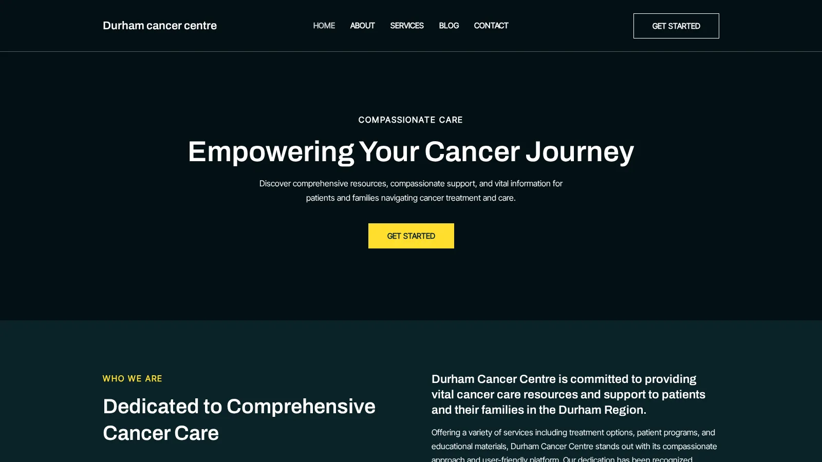 Durham cancer centre website