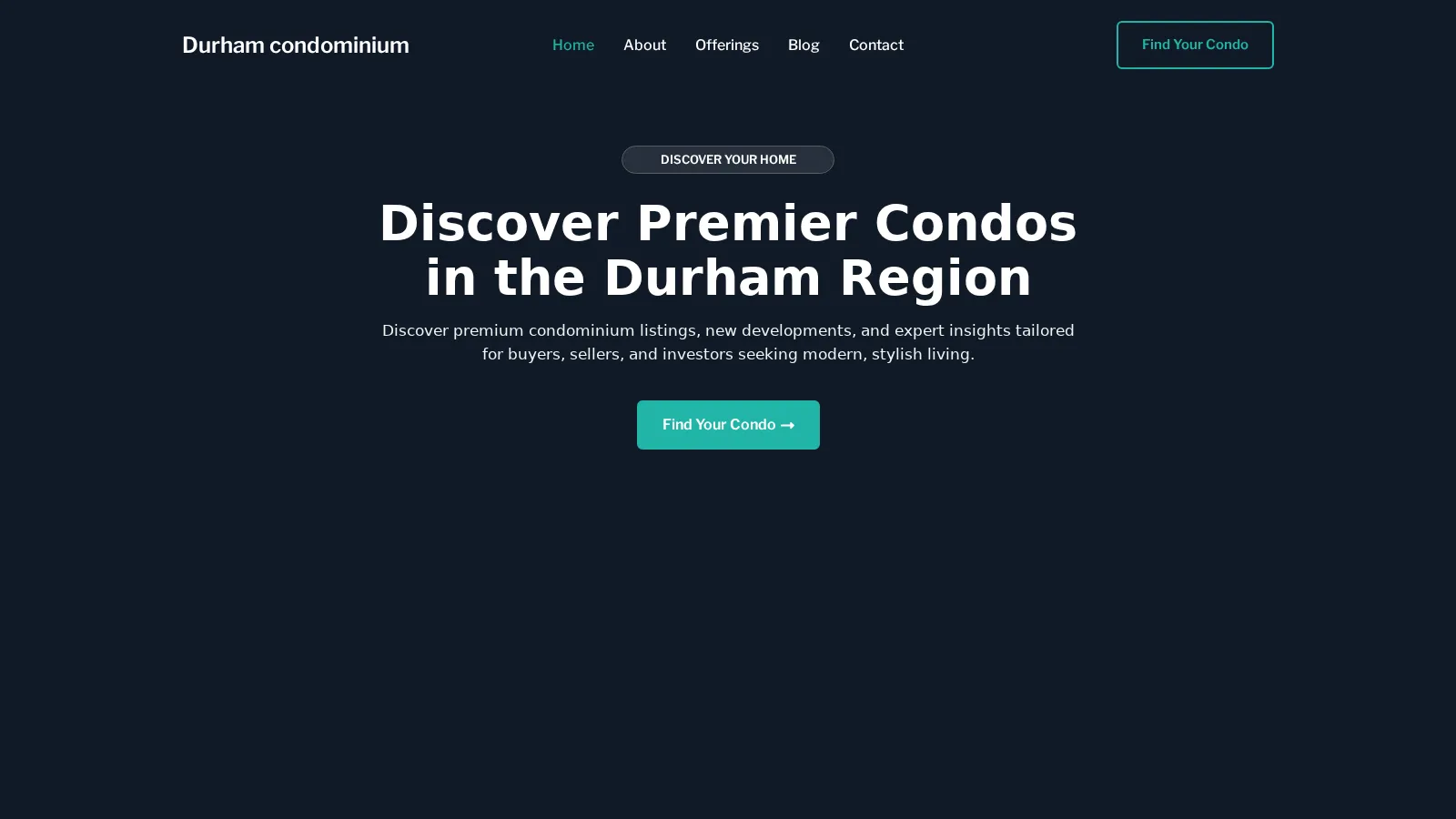 Durham condominium website
