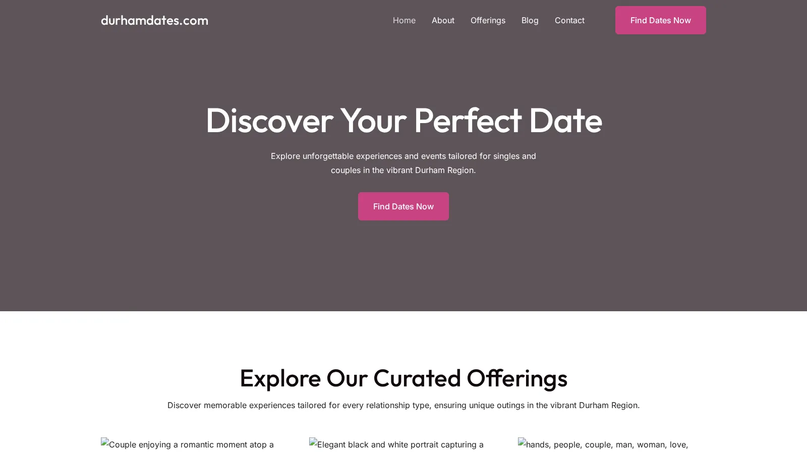 durhamdates.com website
