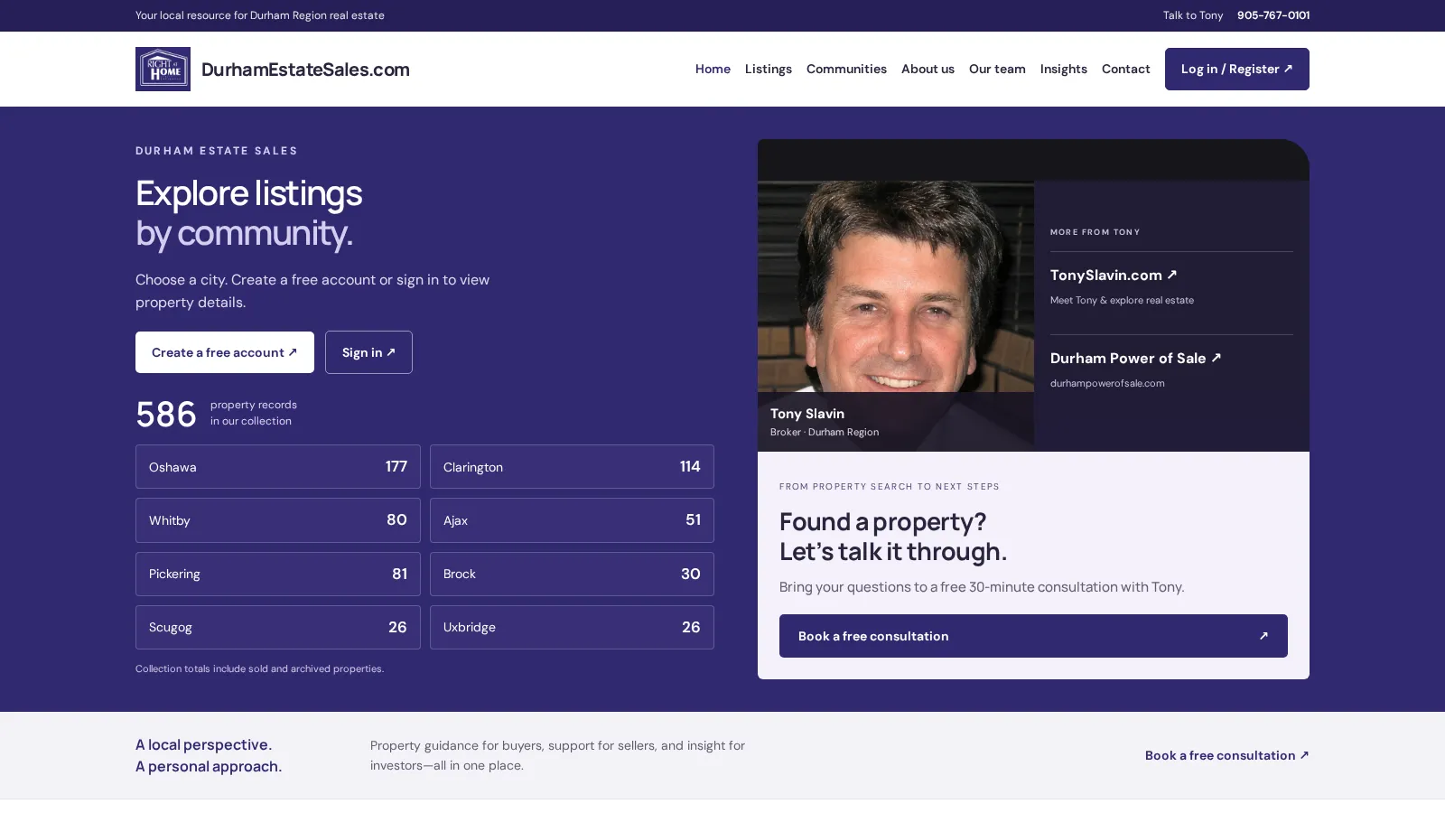 DurhamEstateSales.com website