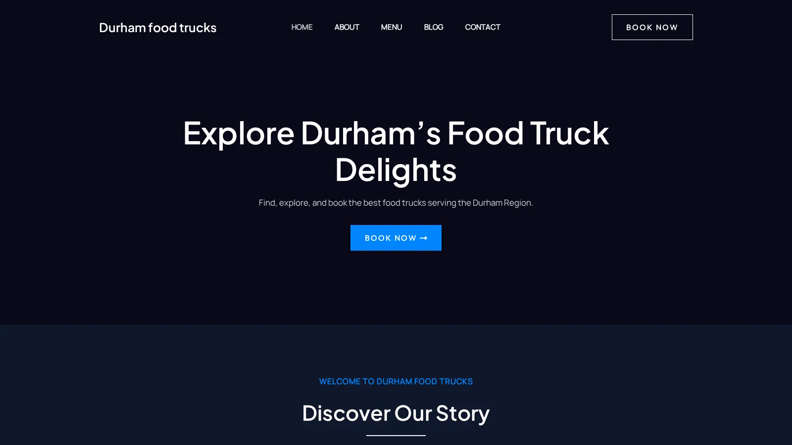 Durham food trucks website