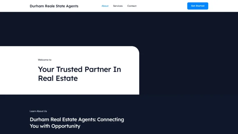 Durham Reale State Agents website preview