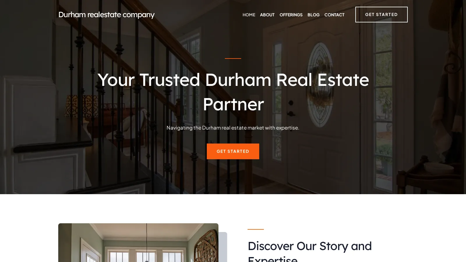 Durham realestate company website