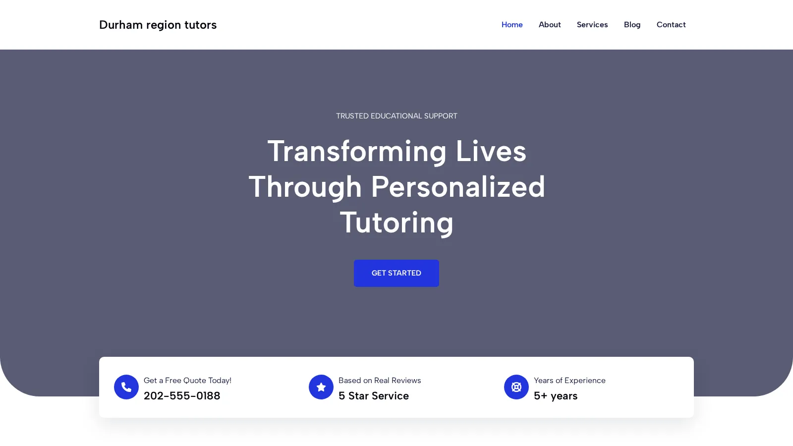 Durham region tutors website