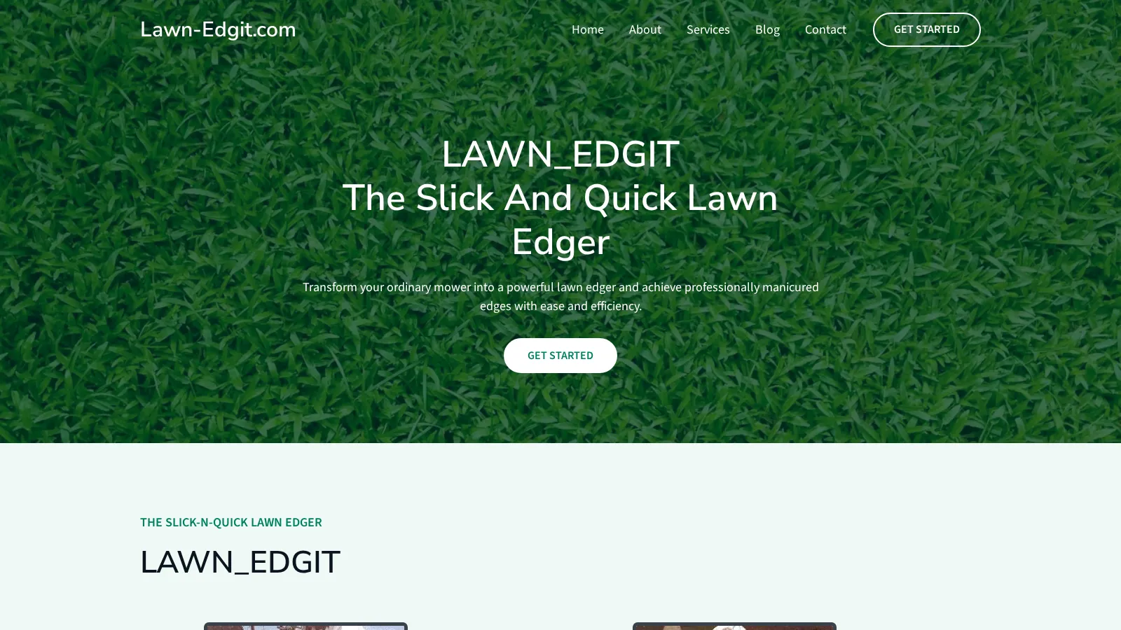 Lawn-Edgit.com website