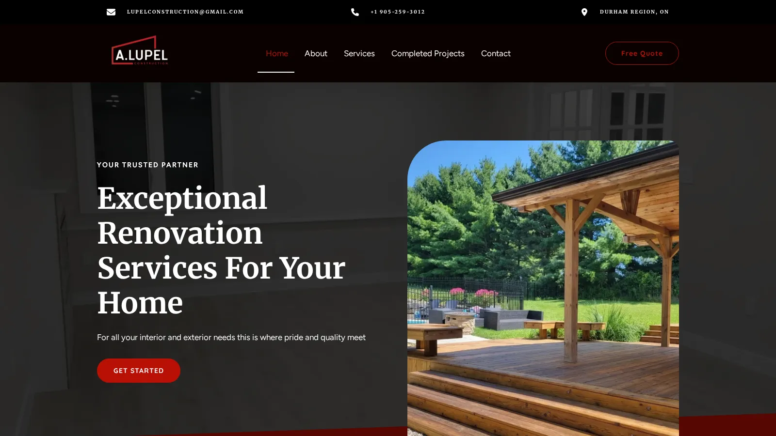 A.Lupel Construction website project