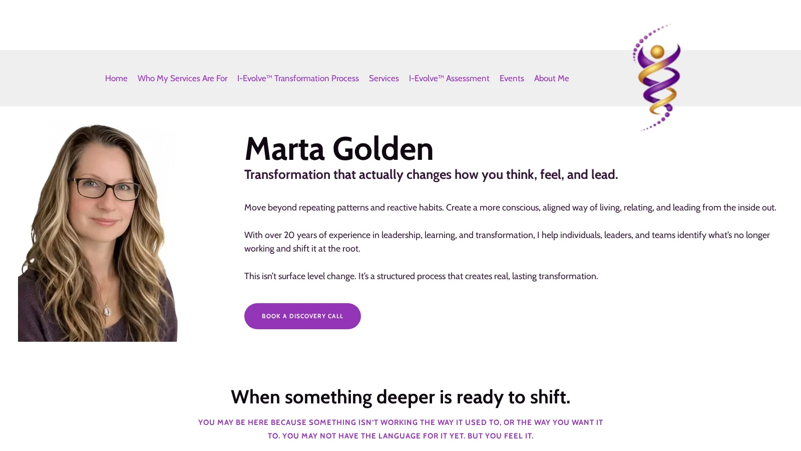 Marta Golden website project
