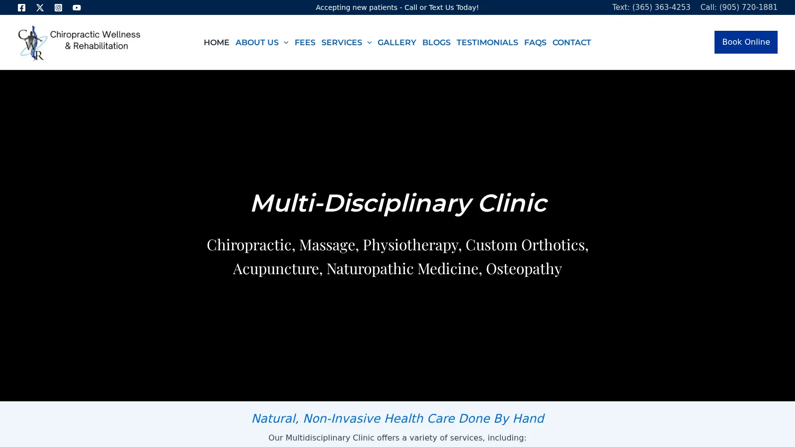 Chiropractic Wellness & Rehabilitation website