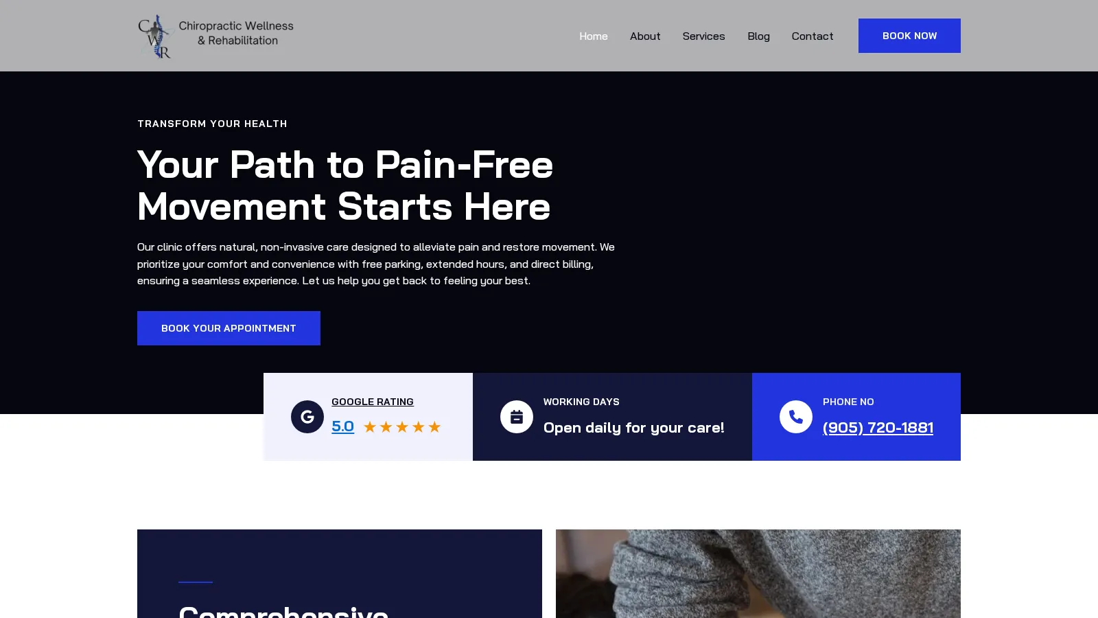 Oshawa Physiotherapy website project