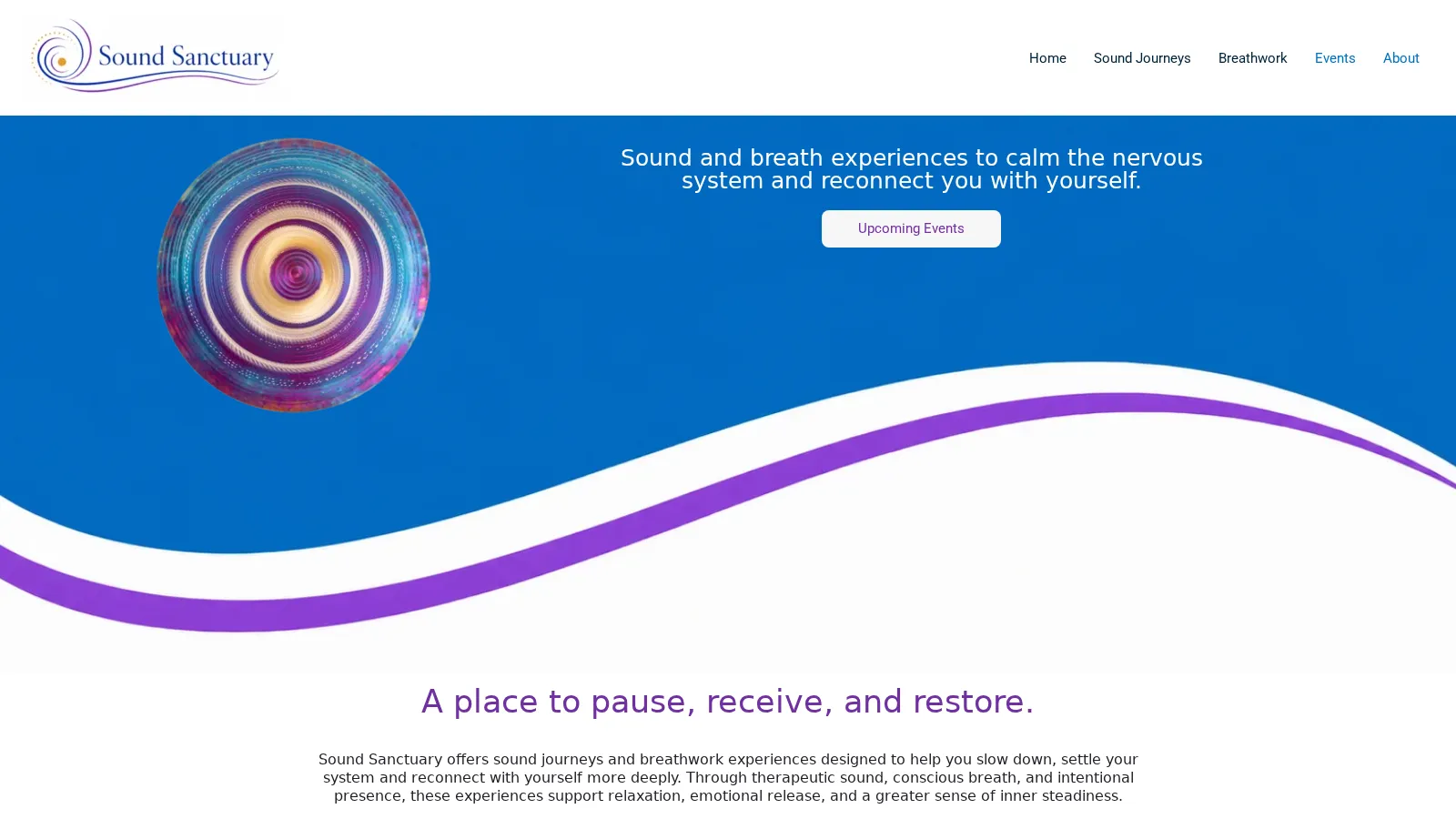 soundsanctuary.ca website project