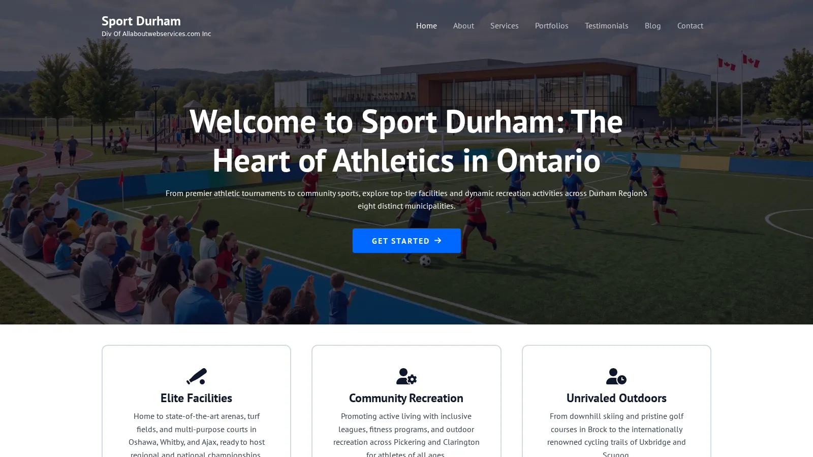 Sport Durham website