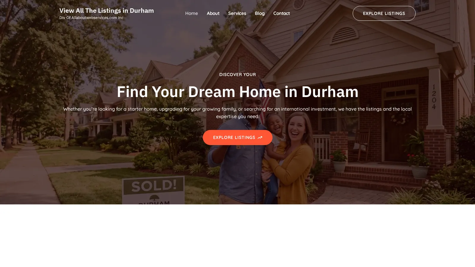 View All The Listings in Durham website